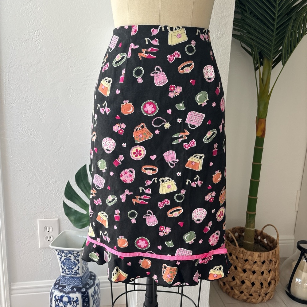 Y2K Patterned Skirt